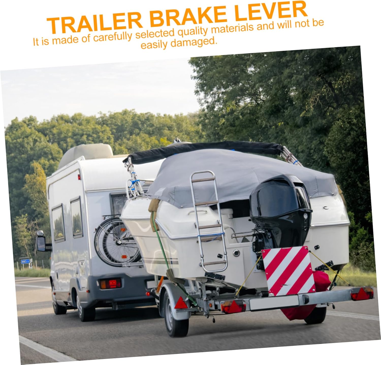 Mechanical Brake Lever Parking Bar Handle for Trailer Durable Non-Slip Design Easy Operation Compatible Replacement for Rvs and Campers