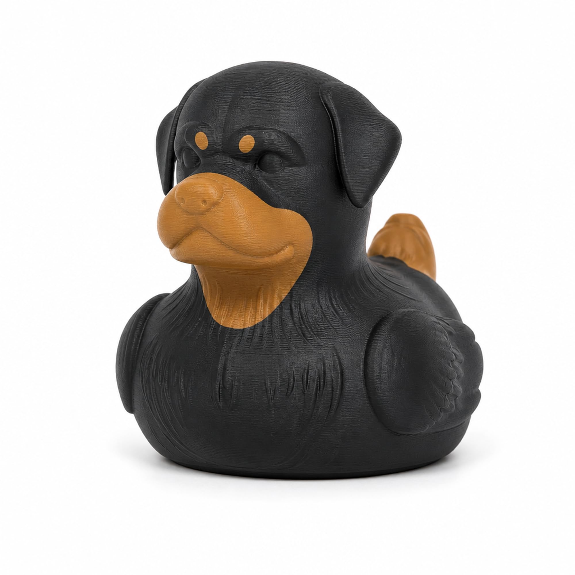 splash n color Rottweiler Dog Duck Collectible Compatible with Jeep Ducking - Dog Lover Dashboard Decor | Cruise Duck Hiding Gift | Desk Shelf Display Figure