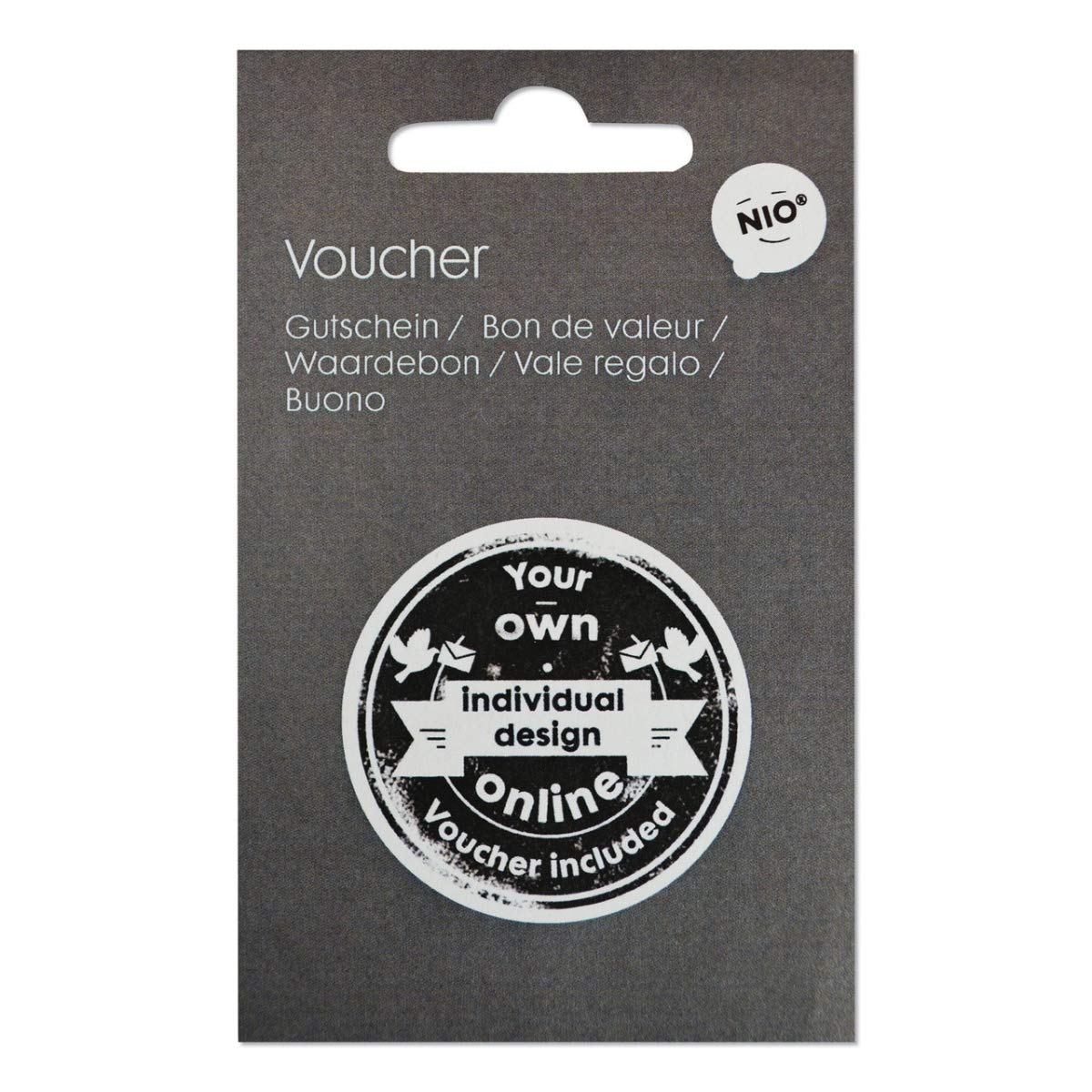 Consolidated Stamp Cosco Nio Personalized Stamp Design Voucher, Black