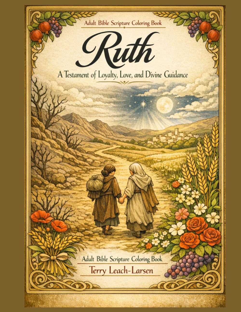 RUTH - A Testament of Loyalty, Love, and Divine Guidance: Adult Bible Scripture Coloring Book