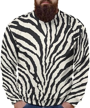 HOTYD Animal Textured Sweatshirts for Women Leopard Print Crewneck Sweatshirts Graphic Pullover Tops Casual Fall Clothes