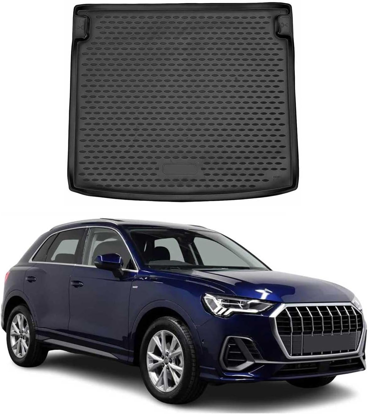 OMAC Cargo Mats Liner for Audi Q3 2018-2025 Rear Trunk Waterproof TPE Black