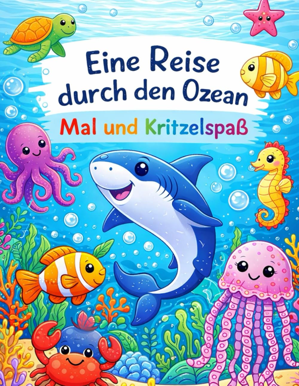Eine Reise durch den Ozean: Mal und Kritzelspaß