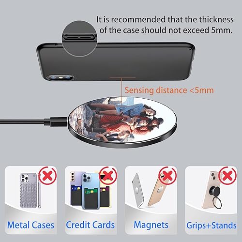 Miniatura 3 de Custom Wireless Charger, Personalized Wireless Charger Station 15W Max Fast Charging, Compatible for iPhone 1413 Series, Samsung and More