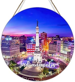 City Souvenirs Travel Gift Door Sign USA City Los Angeles Wood Wall Plaque American City in California Wood Pallet Wall Hanging Sign for Home Living Room 10x10in City Wood Door Sign