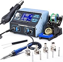 Soldering Station, Preciva Hot Air Soldering Station, Desoldering Station, Repair Station, Hot Air Station with 3 Memory Slots for Professional and Hobby Crafters (992D)