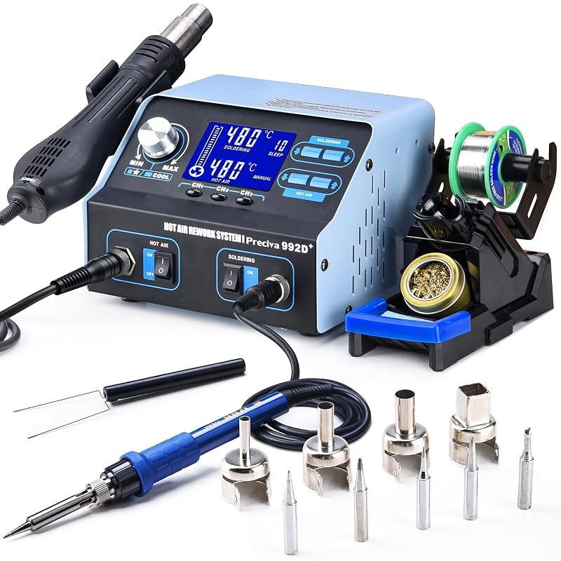 Preciva 992D+ Heissluft-Loetstation fuer moderne SMD-Elektronik-Reparatur