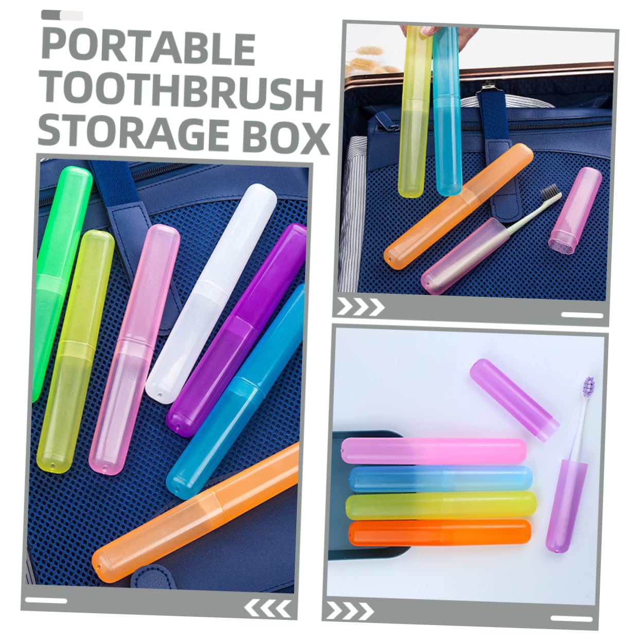 Alipis 84piezas Organizador De Cepillos De Viaje Estuche Portátil para Pasta De Dientes y Cepillos para Actividades Al Aire y Viajes