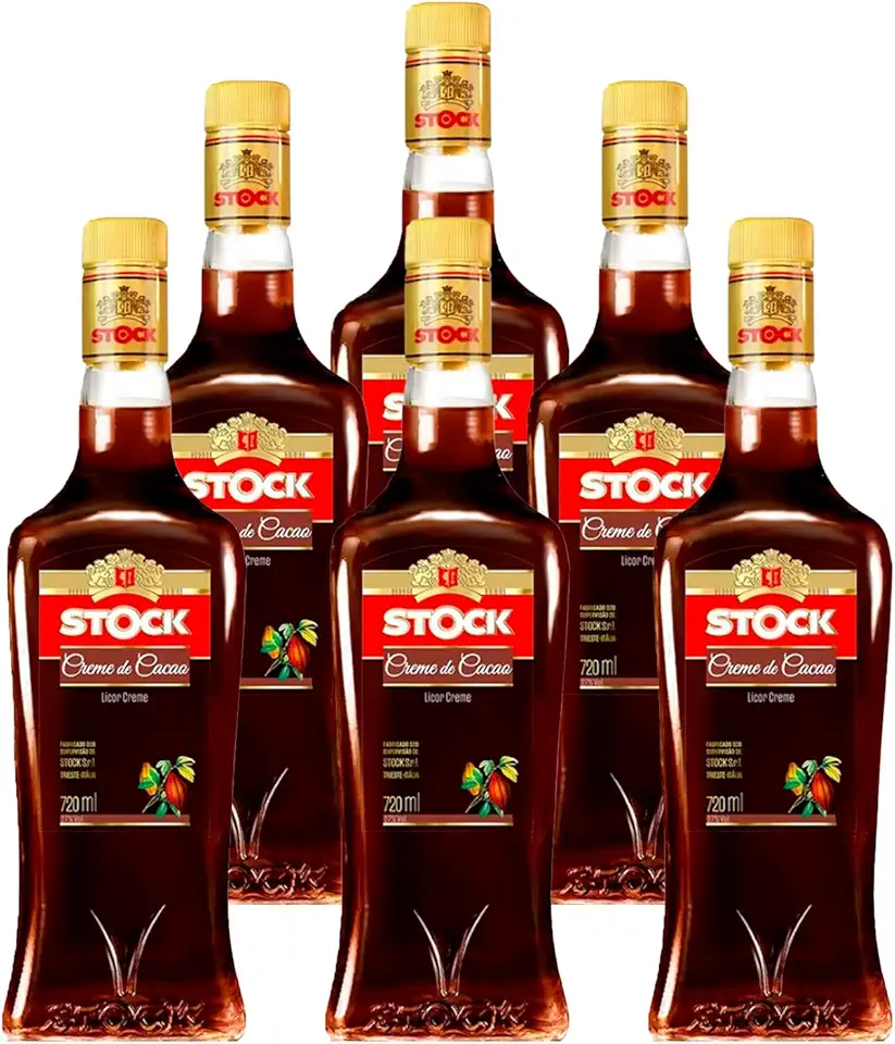 WebBar, Licor Creme de Cacau Stock Cacao 720ml 6 Unidades