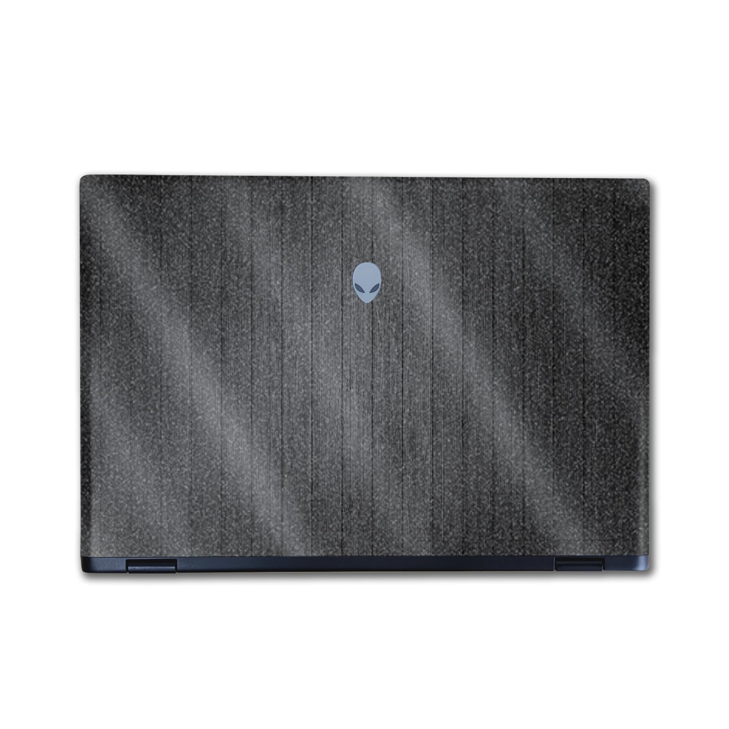 Glossy Glitter Laptop Skin Compatible with Alienware M16 R2 (2024) - Black Wood - Premium 3M Vinyl Protective Wrap Decal Cover - Easy to Apply | Crafted in The USA by MightySkins
