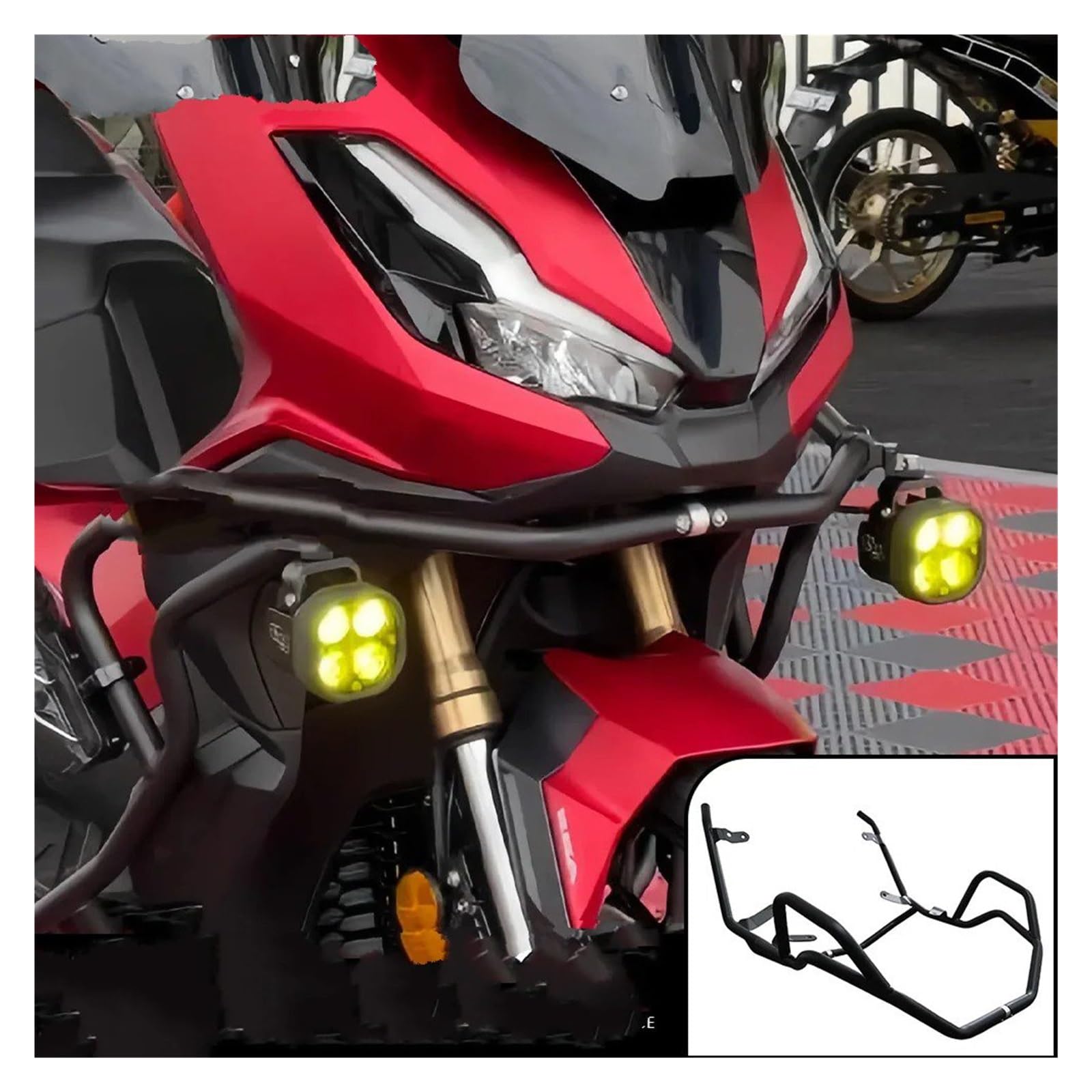 Paraurti paramotore Per ADV 350 2022-2025 Accessorio Per Moto Paraurti Motore Barra Di Protezione Gabbia Barra Di Protezione Telaio Motore