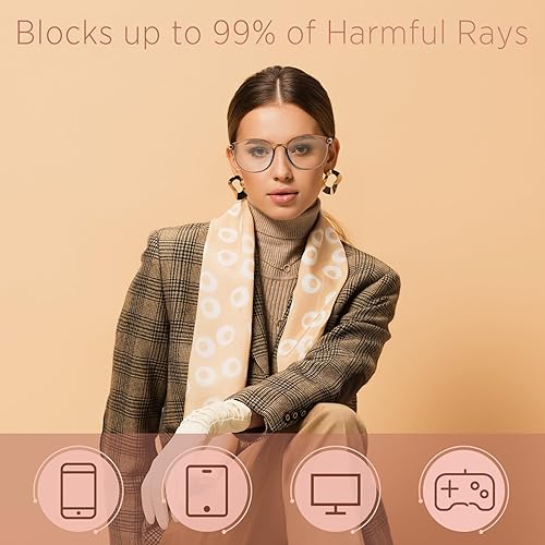 Miniatura 2 de KDDOU Gafas de bloqueo de luz azul para mujer, alivian la fatiga ocular digital y por computadora, dolores de cabeza y visión borrosa