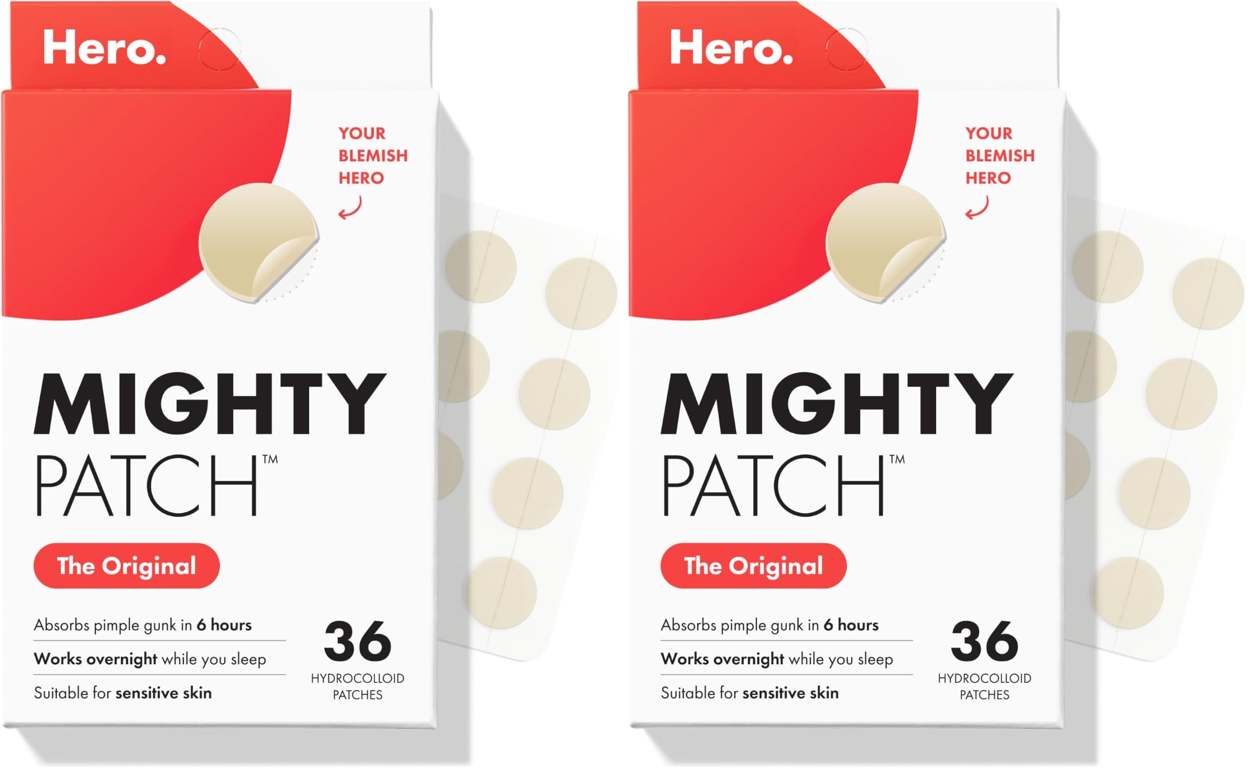 Mighty Patch Invisible+ Acne Patches - 72 Count -12 Mighty Patch Invisible+ Acne Patches - 72 Count -12