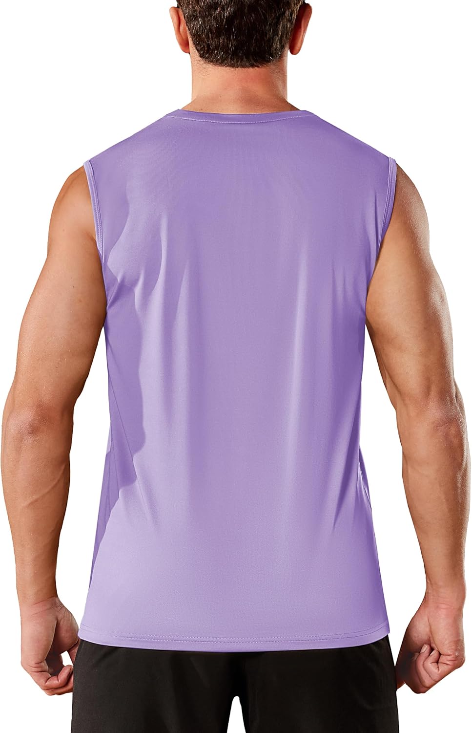 TACVASEN Men's Sleeveless Shirts Quick Dry Tank Tops for Men Sun Protection UPF 50+ Athletic Gym Workout Muscle Shirts - Image 2