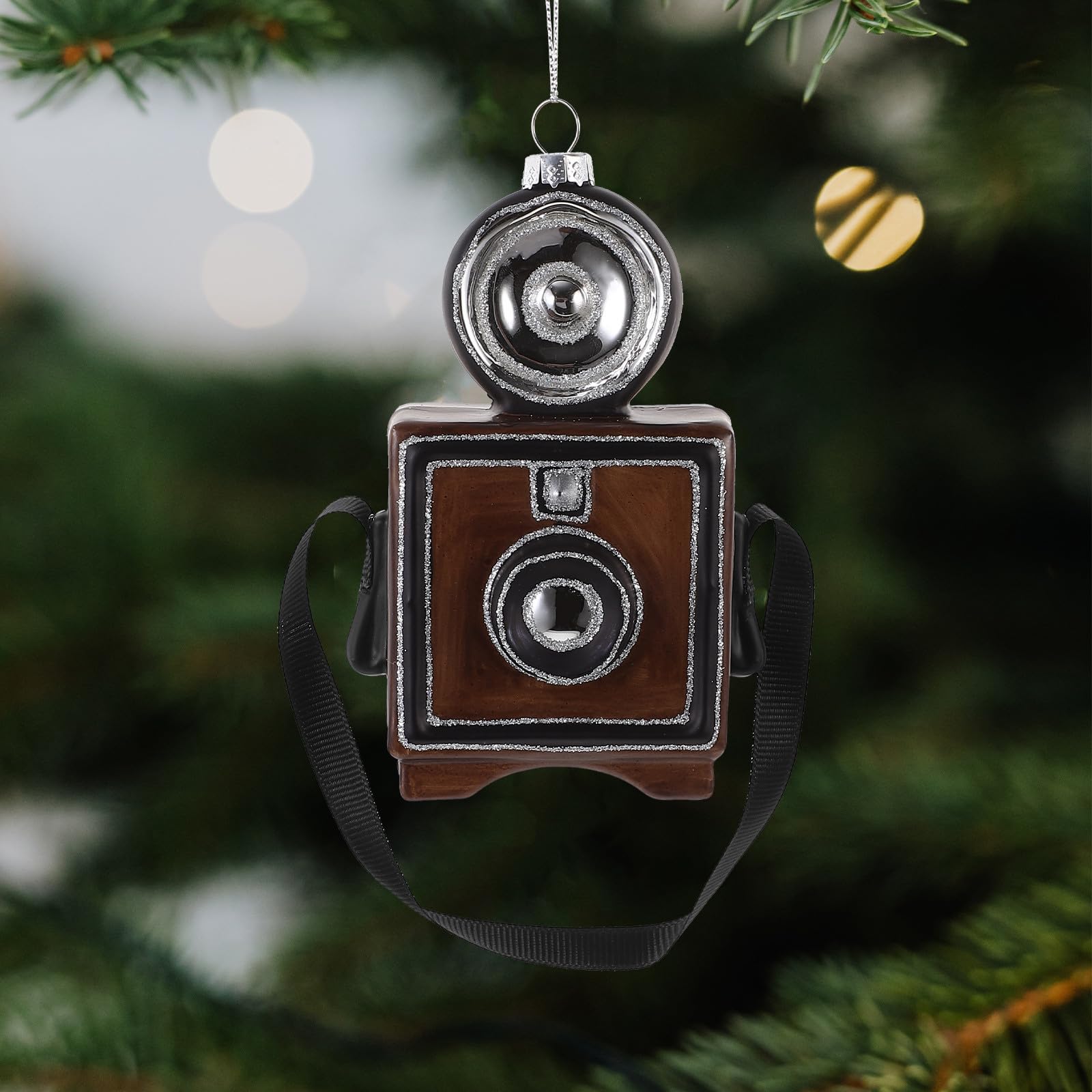 TOYANDONA 3 Stück Retro Kamera Anhänger aus PVC für Weihnachtsbaum und | Vintage Stil, Detailreiche Gestaltung, Einzigartiges Design, für Fotografie Liebhaber, Festliche Deko