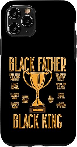 Miniatura 22 de Funda para iPhone 13 Pro Black Father King African Pride BLM Afro Dad Daddy Papa Men