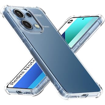 Cresee Case for Xiaomi Redmi Note 13 4G Transparent Mobile Phone Case with Reinforced Corners Protective Case Thin Soft Cover Shockproof Bumper for Redmi Note 13 4G Clear