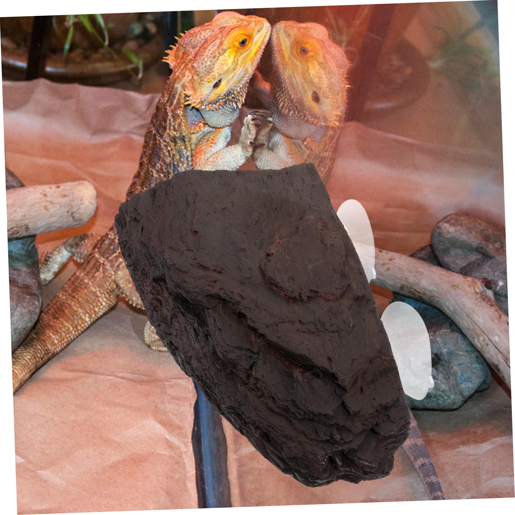 TOYANDONA Piedra para Tomar El Sol De Resina Plataforma para Tortugas Decoración para Acuarios De Tortugas Plataforma Extragrande para Tomar El Sol Acuario