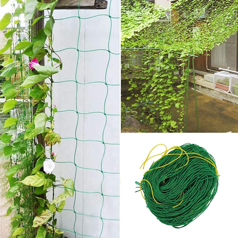 LOLAGO Trellis Netting for Climbing Plants1.8MX1.8M - Heavy Duty Garden Trellis Netting for Cucumber, Vine, Fruits & Vegetables Tomato Plants Trellis Net, Climbing Vining Plants