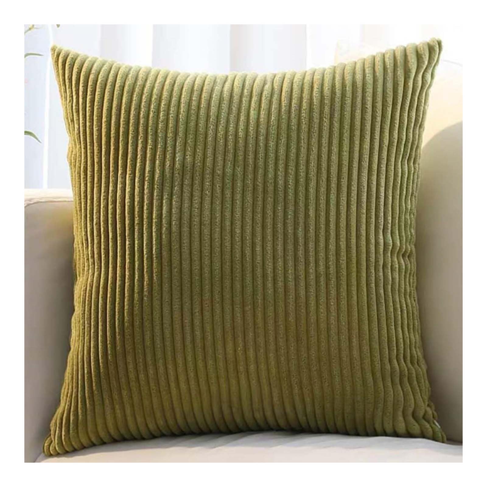 Set of 2 Sofa Pillow Cover corduroy 80x80 Cushion Cases 45x45 60x60 75x75 Decorative Square Throw Pillow Cases with Zipper for Couch Sofa Bed Pillowcase Protectors covers(Color 19,30x50cm/12x20in(2PC)