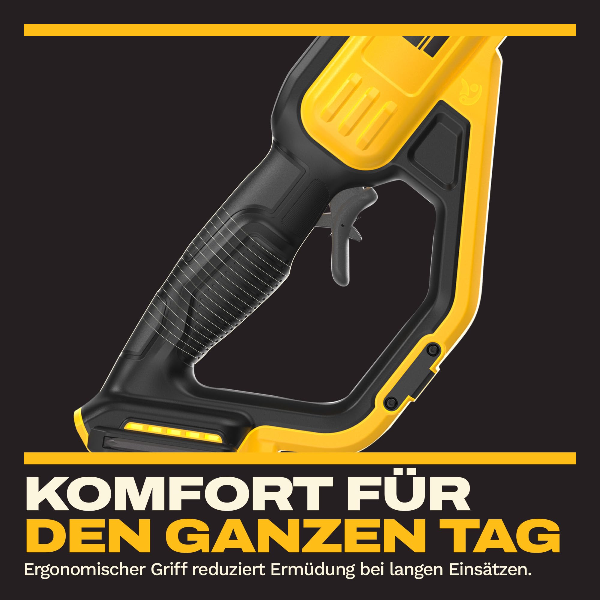 DEWALT 18V XR Professioneller Hochentaster; Leistungsstarkes, präzises Schneiden für hohe Äste, Nur Gerät, DCMPP569N-XJ