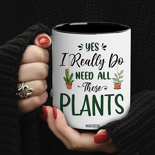 Miniatura 4 de WHIDOBE Regalos para jardineros, taza de jardinería, regalos de jardinería para mujeres, hombres, Yes I Really Do Need All These Plants taza, taza