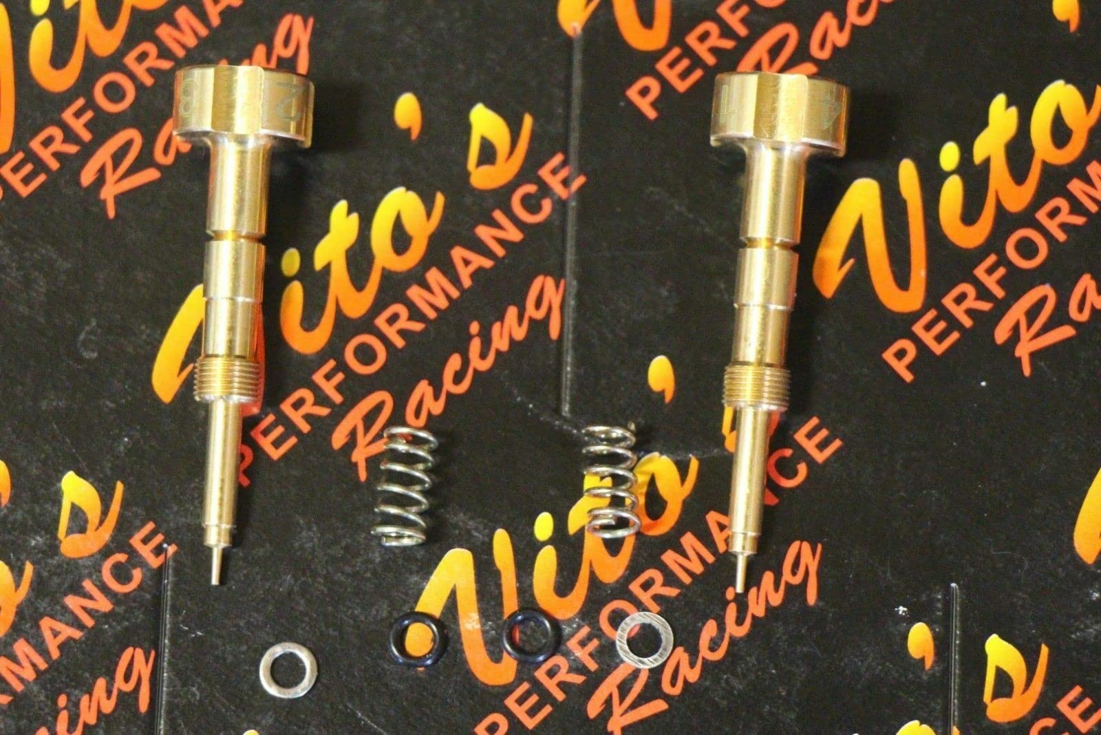 Vito's fits Yamaha Raptor 660 adjustable fuel air mixture screws UPGRADED BRASS 01-05
