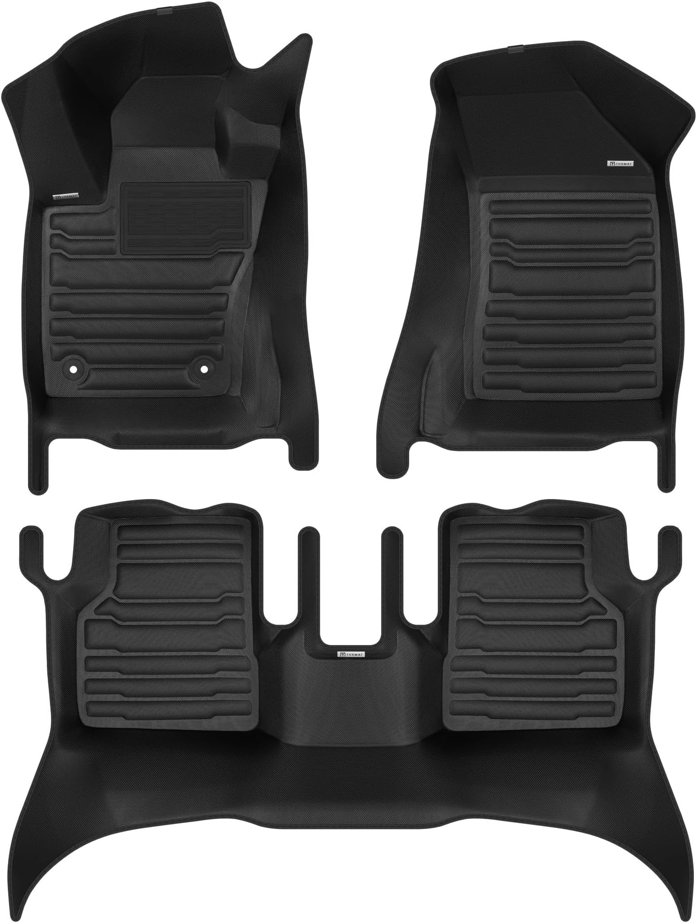 TuxMat - for Alfa Romeo Tonale 2023-2026 Models - Custom Car Mats - Maximum Coverage, All Weather, Laser Measured - This Full Set Includes 1st and 2nd Rows