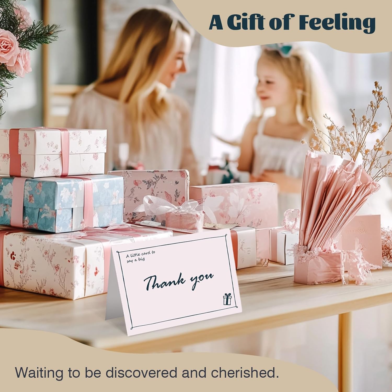 32 Pack Thank You Cards with Envelopes and Sealing Stickers, 4x6 Inch Blank Notes, Hand Painted Designs, 300gsm Premium Cardstock, Bulk Cards for Wedding, Graduation, Baby Shower, Anniversaries - Image 7