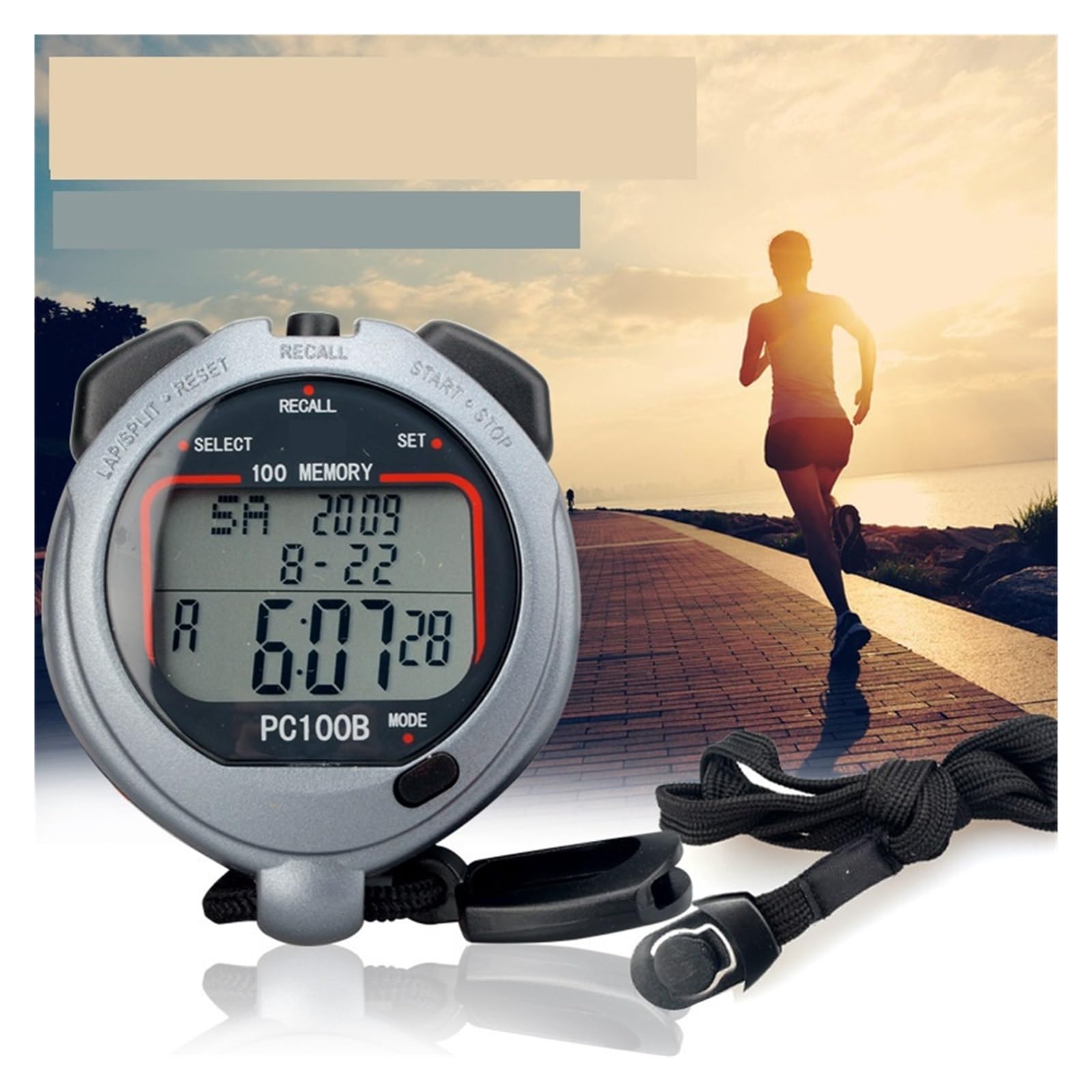 Chronomètre PC100A/B/D Arbitre Athlétisme Course Compte À Rebours Multifonctionnel ChronoméTrage De PréCision