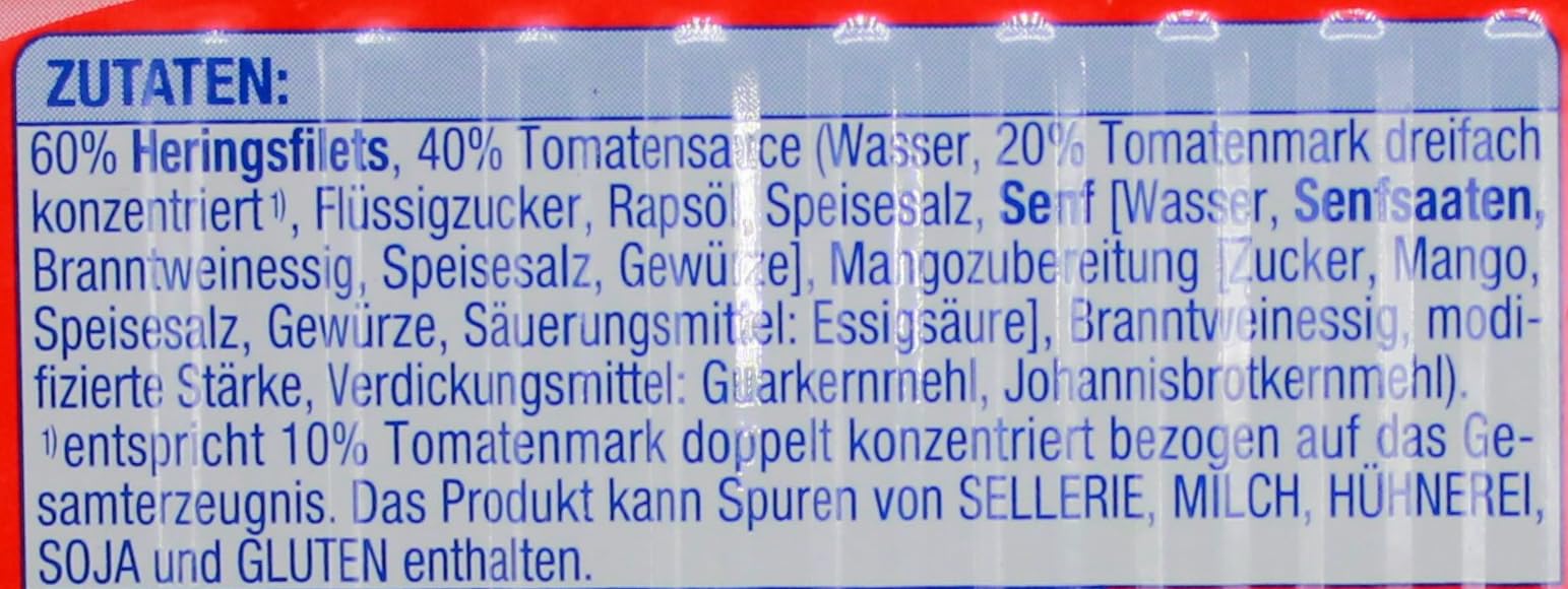 Gut & Günstig MSC Heringsfilets geteilt in Tomatensauce, 19er Pack (19 x 200g)