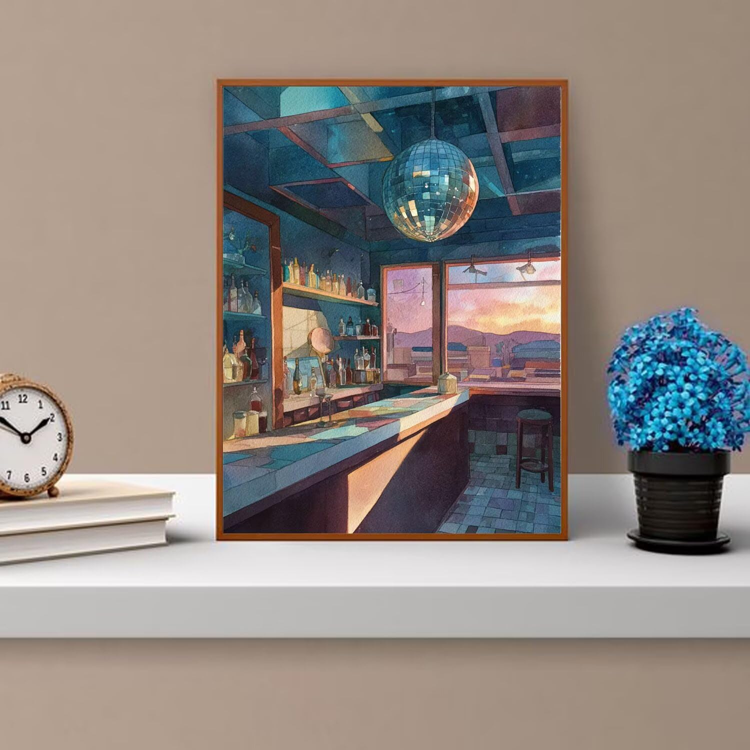 Dipingere con i Numeri Adulti tramonto, Cartoni animati Dipingere con i Numeri Bambini DIY Kit, Set Premium con Pennelli, Decorazione Casa & Creativo Regalo, Attività di Tempo libero 90x120cm z-260
