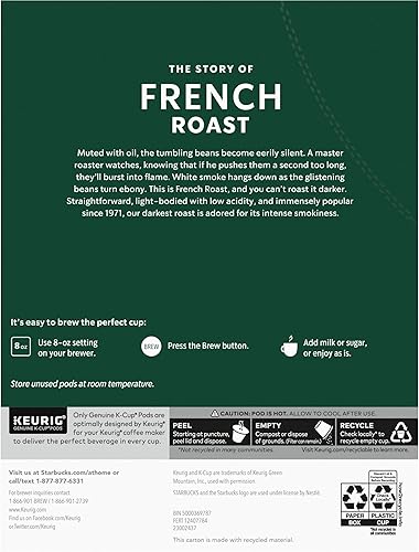 Vista 21 de Starbucks Cápsulas de café K-Cup Dark Roast — Caffè Verona para cafeteras Keurig — 1 caja (10 cápsulas)