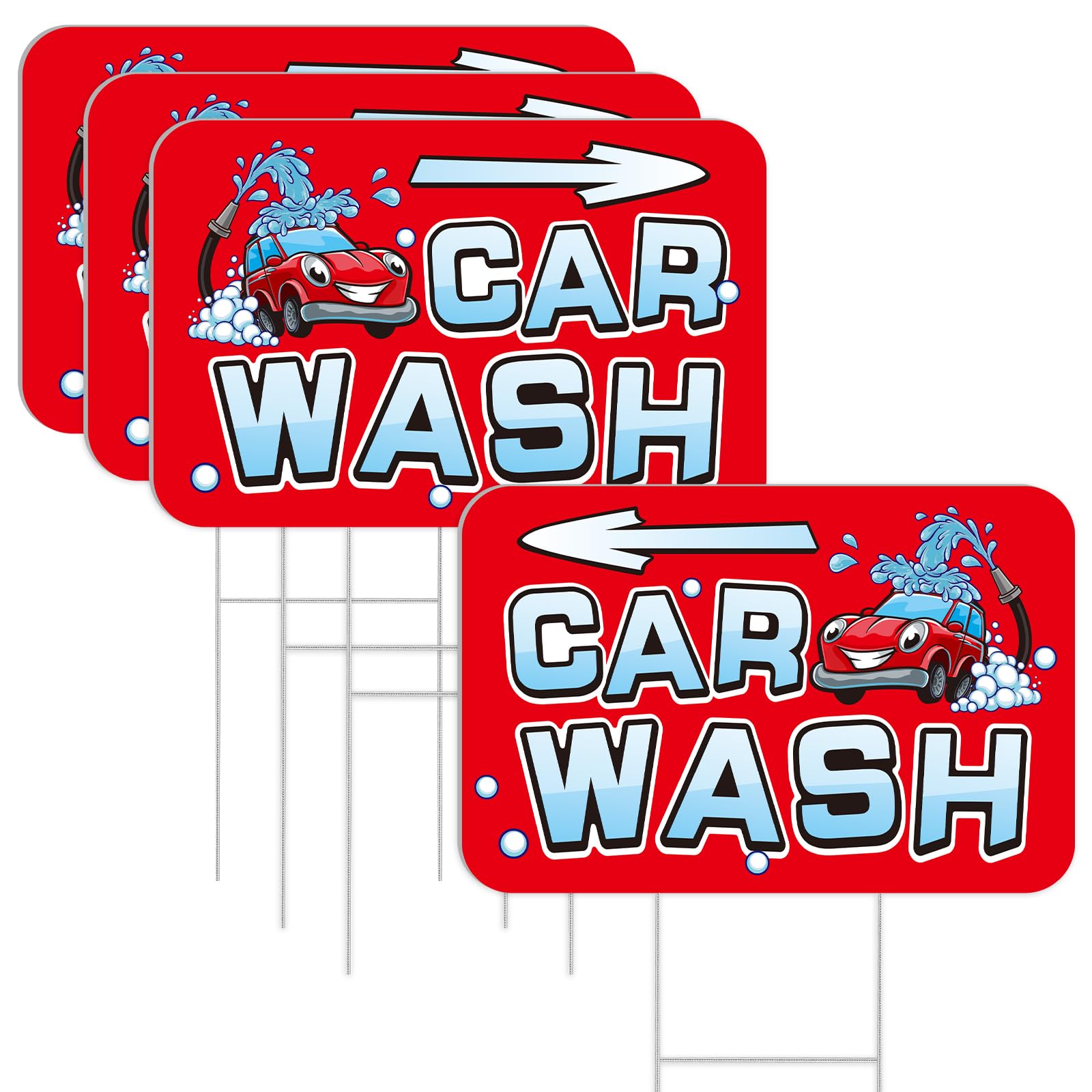 Panneaux de lavage de voiture publicitaires de 40x30 cm pour communication extérieure