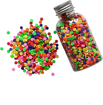 Buttons Galore Bright Colors Polymer Clay Circles Embellishments for DIY Crafts Slime Nail Art 100 Grams