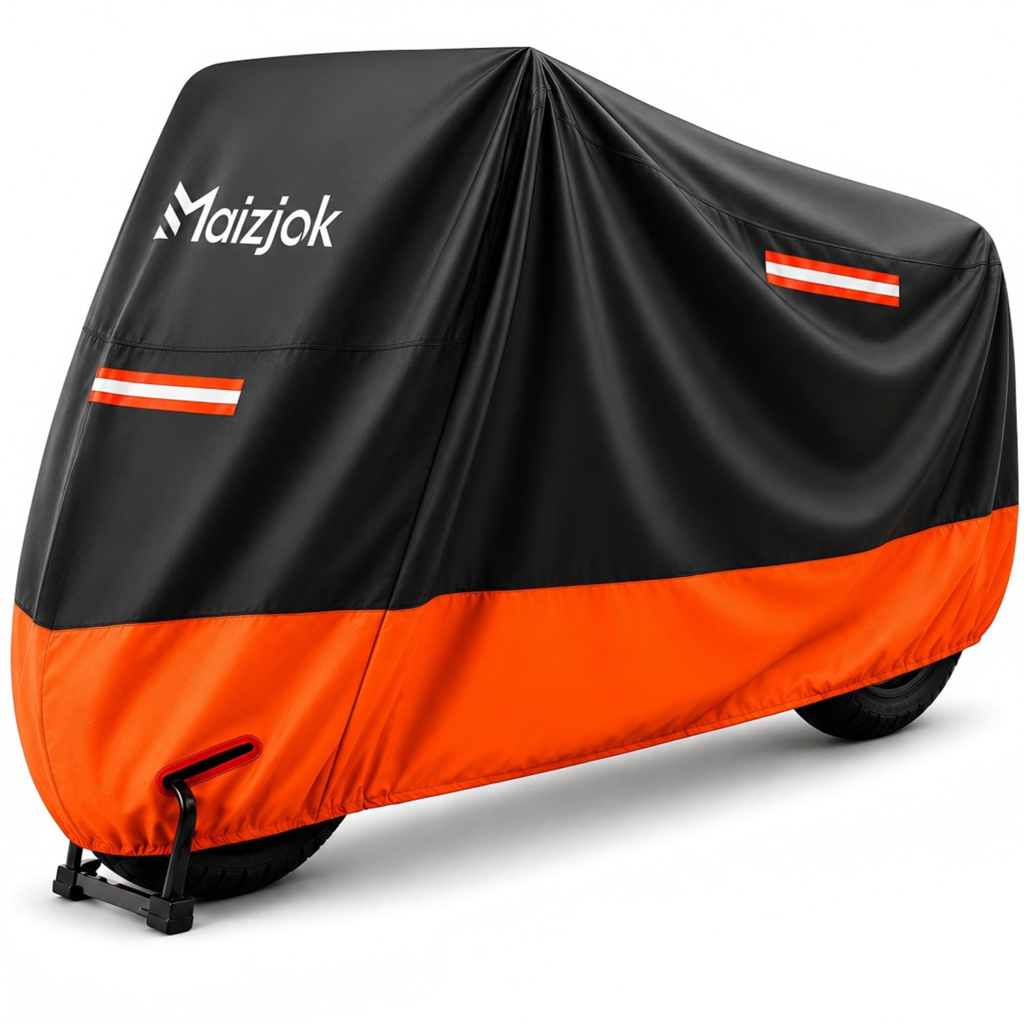 Maizjok® Motorrad Abdeckplane Outdoor, Motorradabdeckung Wasserdicht 210D | XXL Motorradplane Winterfest UV-Schutz für Reiseenduro, Adventure Bike, Tourer, Cruiser, Chopper, Sporttourer, Großroller