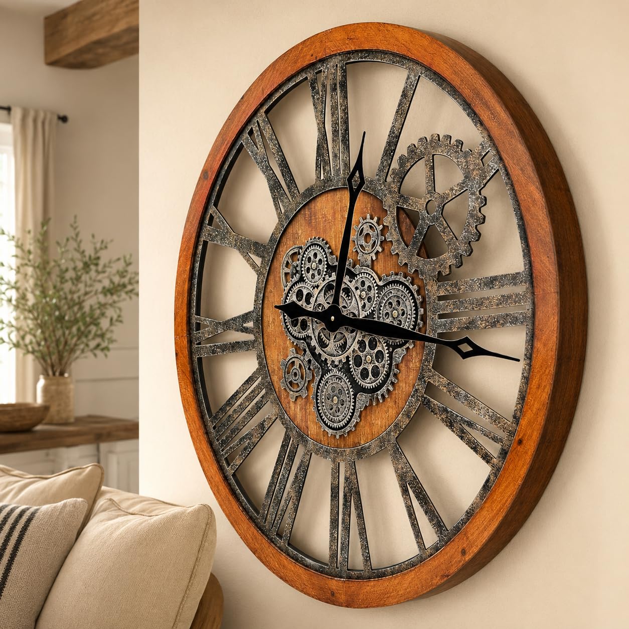 The B-Style Moving Gear Clock