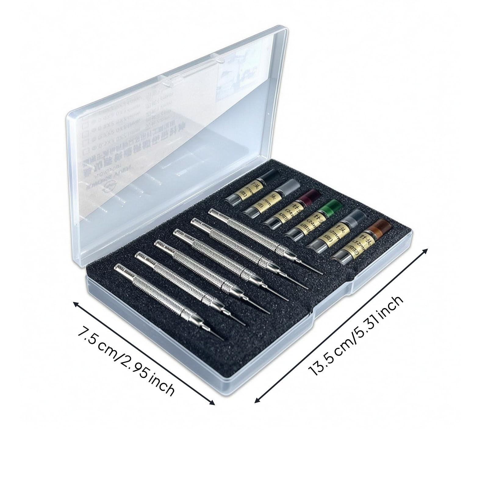 Baoblaze Herramienta Profesional para Correas de Reloj Útil Reparación Ajuste Quitar Pasadores Punzones Metálicos Acero Inoxidable Agarre Antideslizante con
