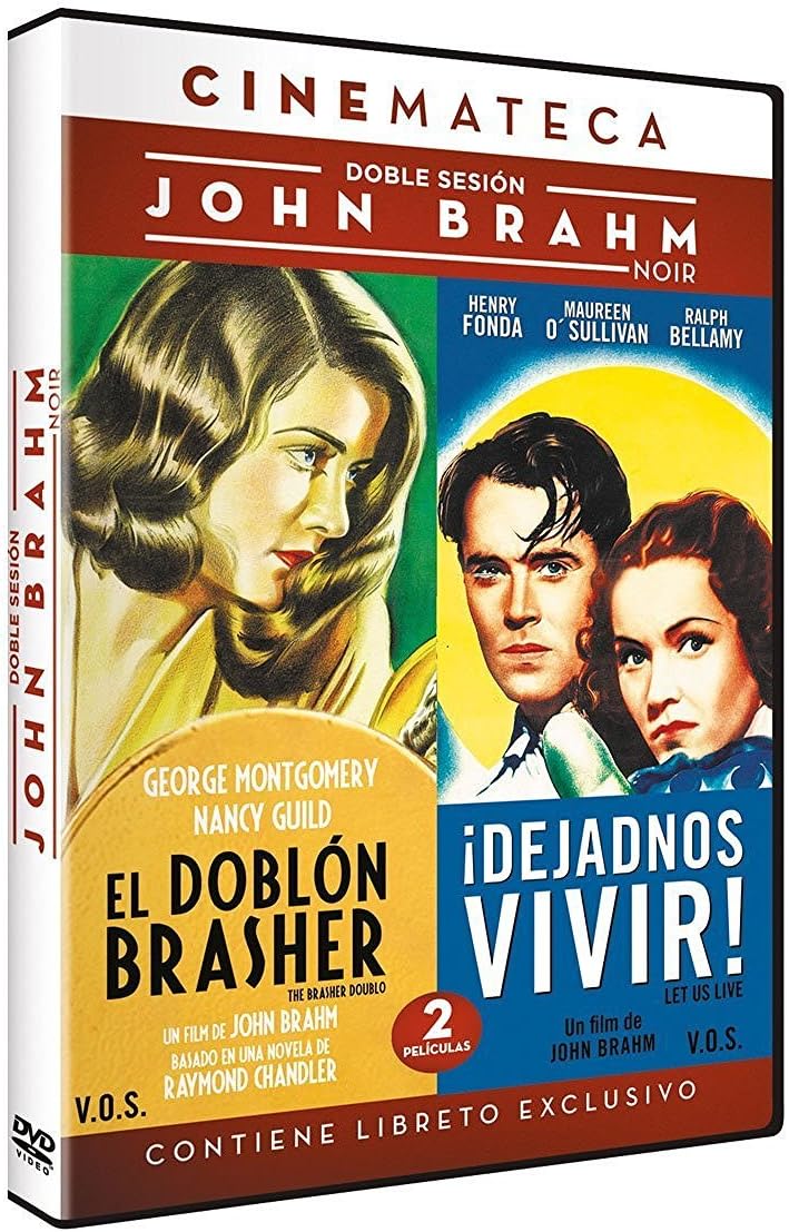 John Brahm: The Brasher Doubloon (1947) / Let Us Live (1939) - Region 2 PAL Double-Bill plays in English without subtitles