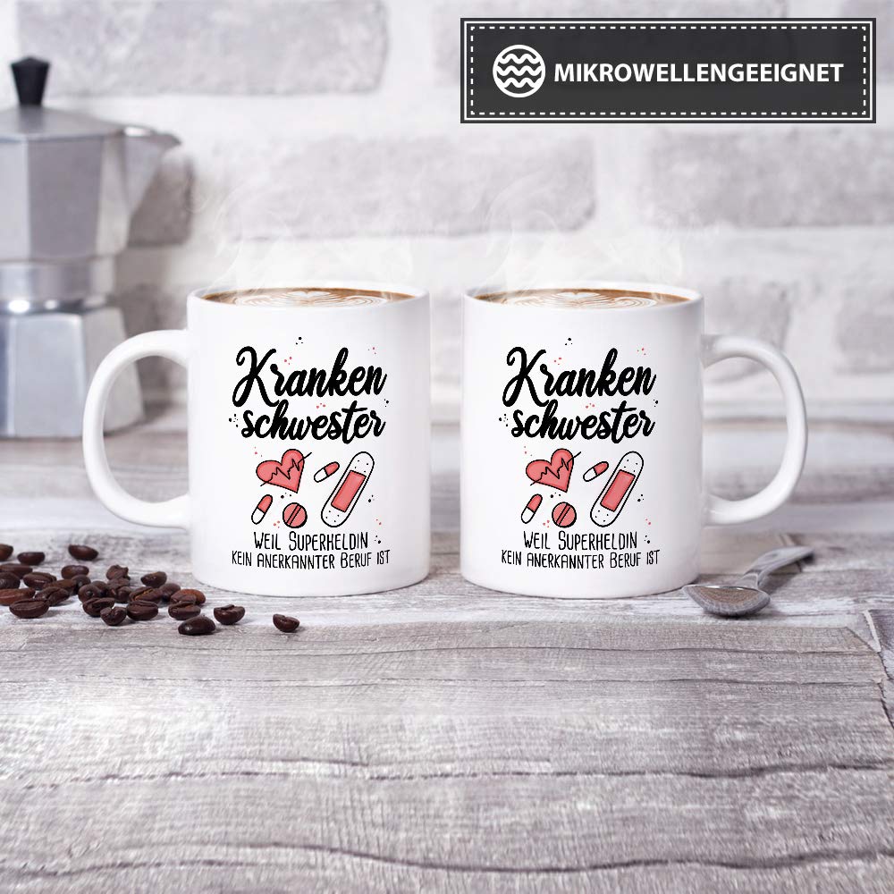 Lustige Berufe-Tasse „Superheld Krankenpfleger“ – Motivtasse Mit Spruch, Perfekt Als Geschenk