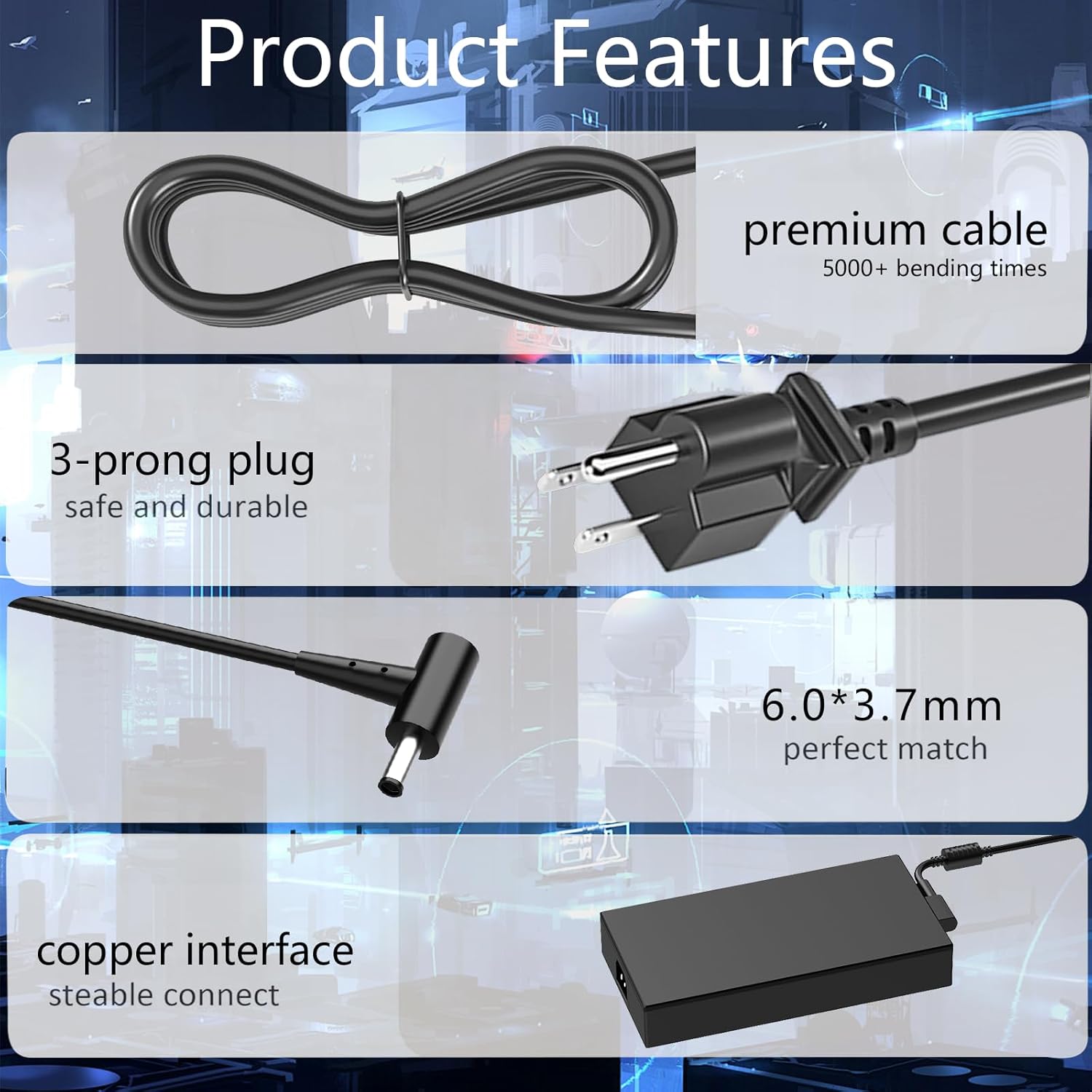 330W 280W Laptop Charger Compatible with Asus ROG Strix G18 G17 G16 G15 G814 G713 G614 G513,ROG Strix SCAR 16 17 18 G634 G834 G733,Zephyrus Duo GX650 GX551,Flow X16 GV601,TUF Power Adapter (2022–2025)