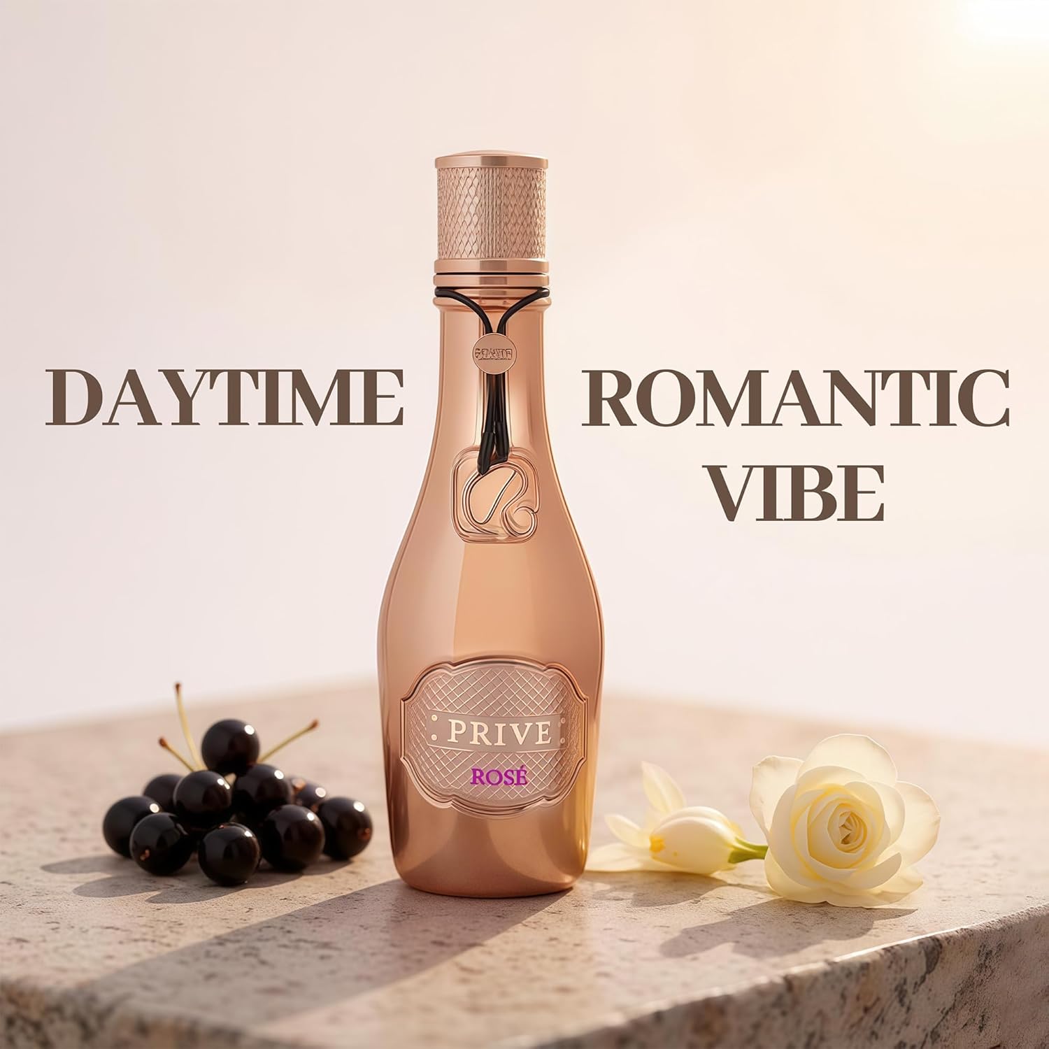 AFLUXE Priv Rose for Men | Eau de Parfum 100ml | Fresh Citrus & Woody Cologne with Vanilla, Gourmand, Fruity, Floral Rose | Long-Lasting Day to Night Fragrance