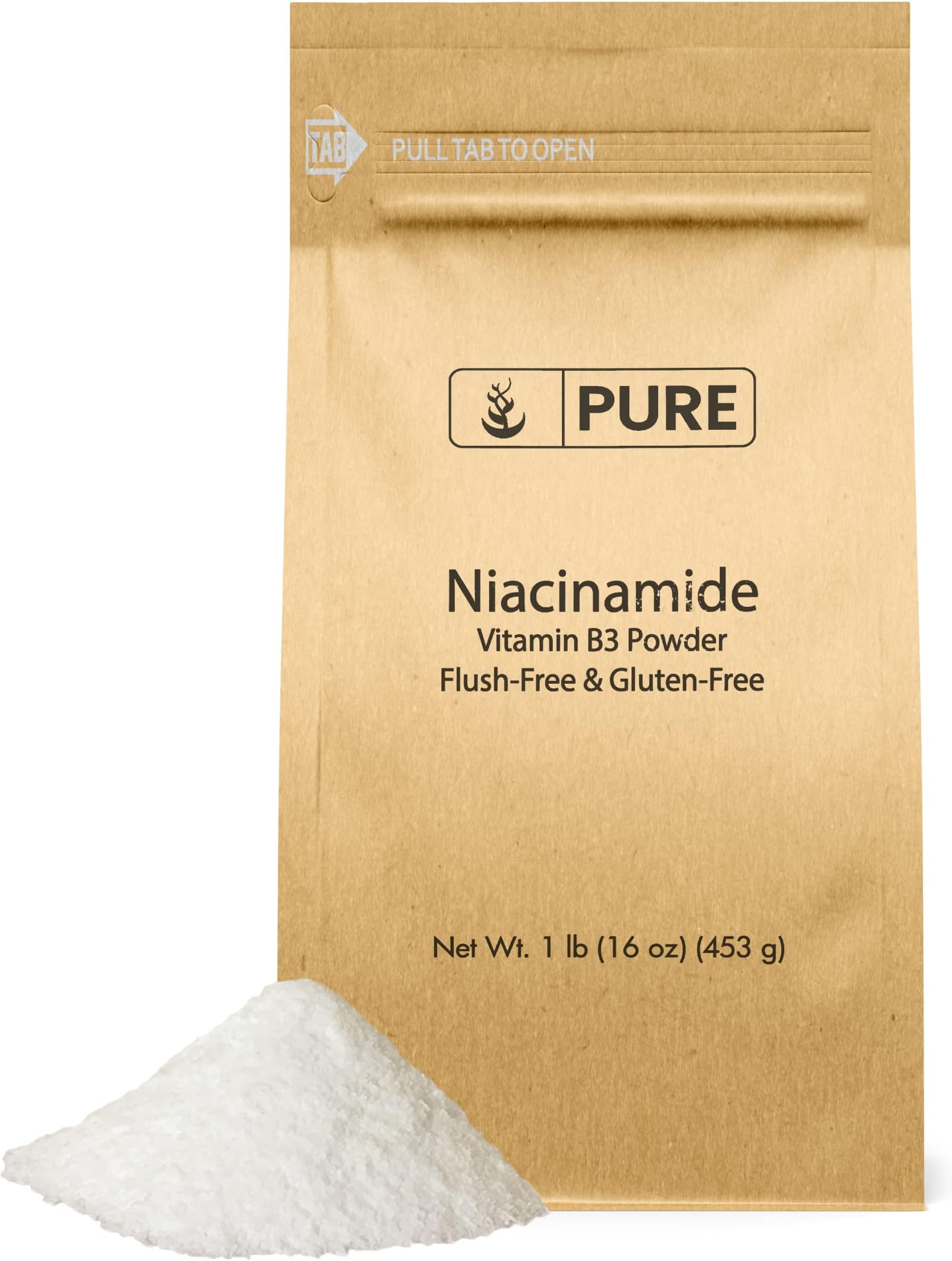 Pure Original Ingredients Niacinamide (1lb) Vitamin B3, Flush-Free, Gluten-Free