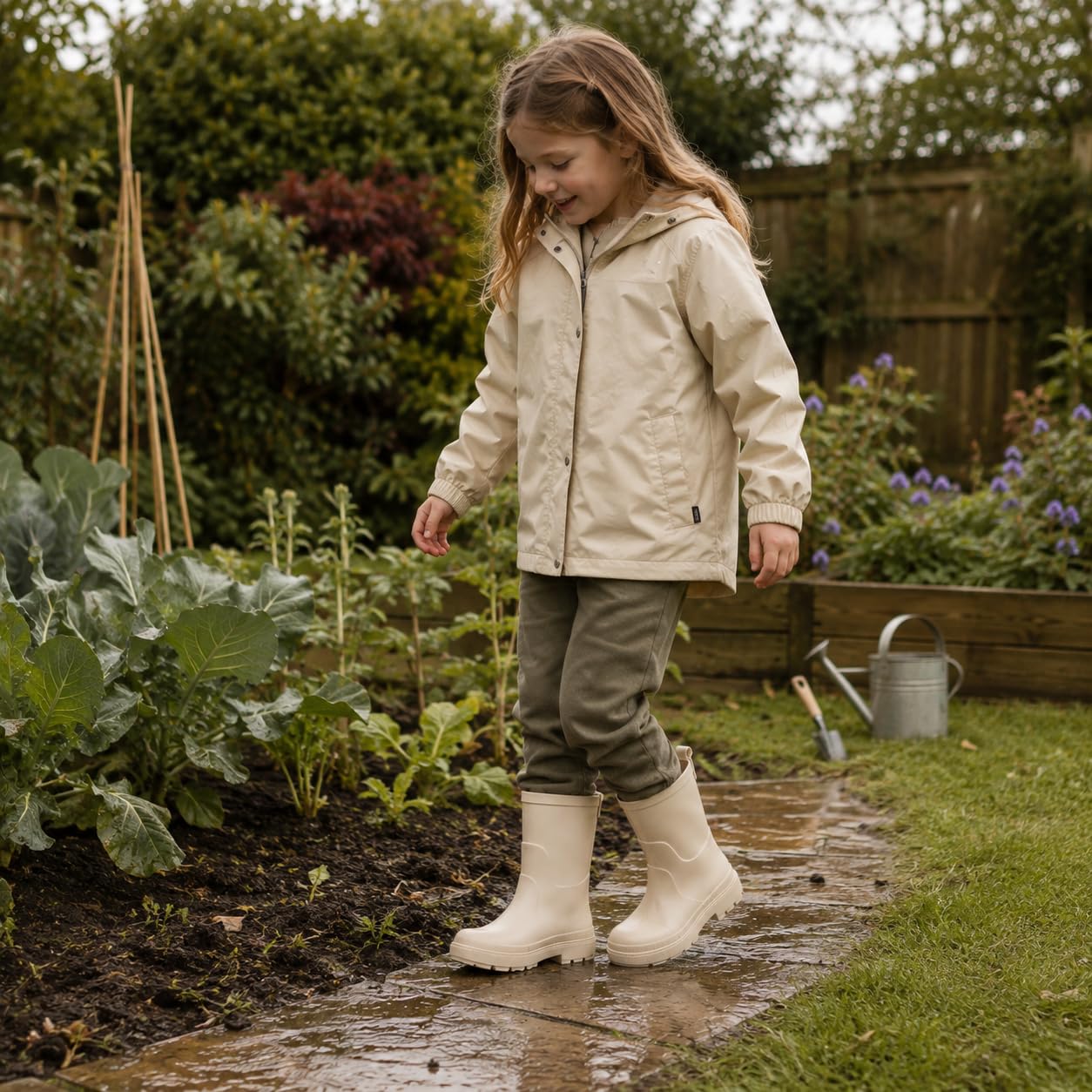 A2Z 4 Kids Wellington Stivali impermeabili PVC Vitello Alto Outdoor Stivali
