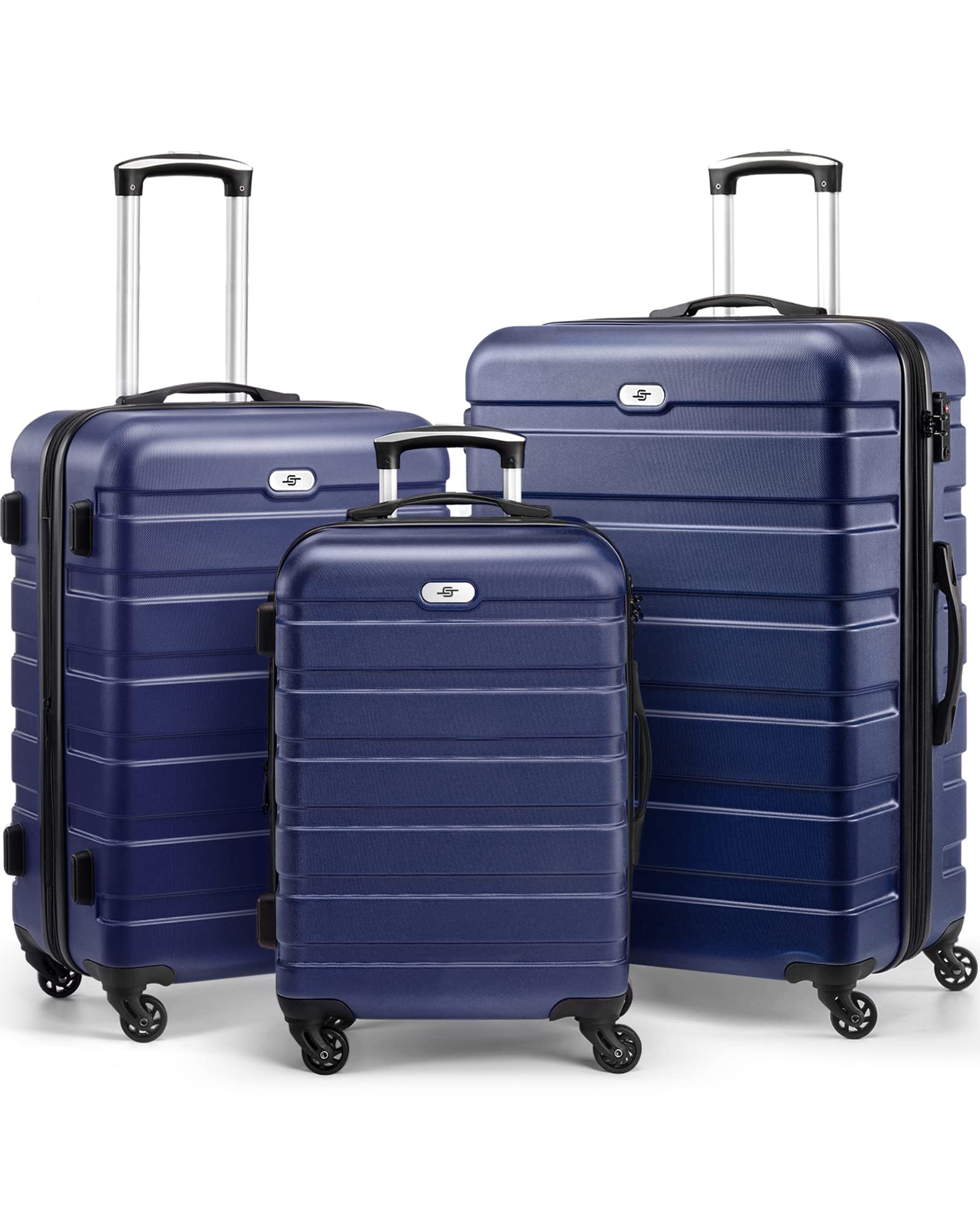 Buy Luggage 3 Piece Sets Hard Shell Luggage Set with Spinner Wheels