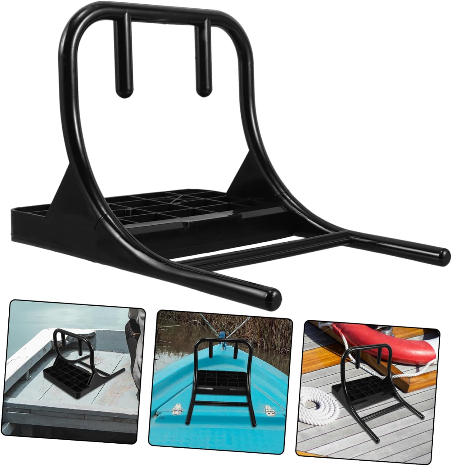 POPETPOP Kayak Motor Mount Kit Bracket for Inflatable Boats Easy Installation Outboard Holder for Fishing Provides Engine Stability