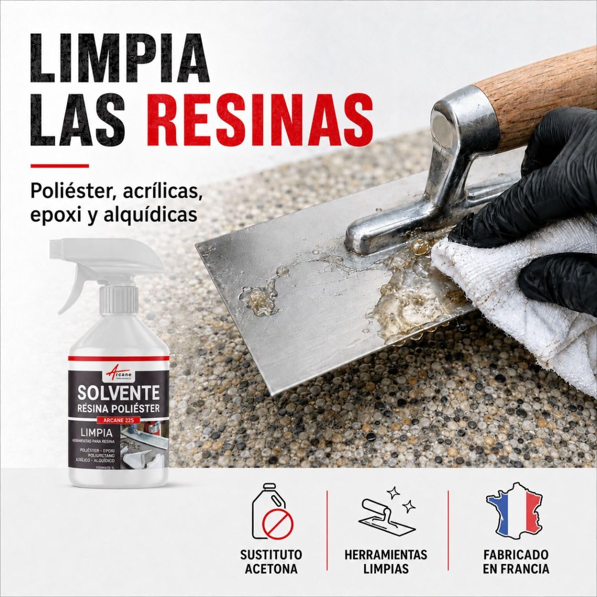 Solvente Resina Poliéster Gel Coat Sustituto de Acetona 200 L | Limpia Resinas de Poliéster, Epoxi y Gel Coat, Sustituto de Acetona, sin Cov, Herramientas - Arcane Industries