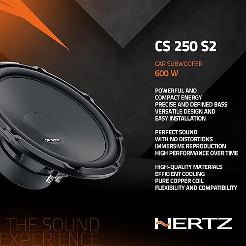 Miniatura 4 de HERTZ Cento Series CS-250-S2 Subwoofer SVC RMS 2-Ohm de 10" (250mm) 300 vatios