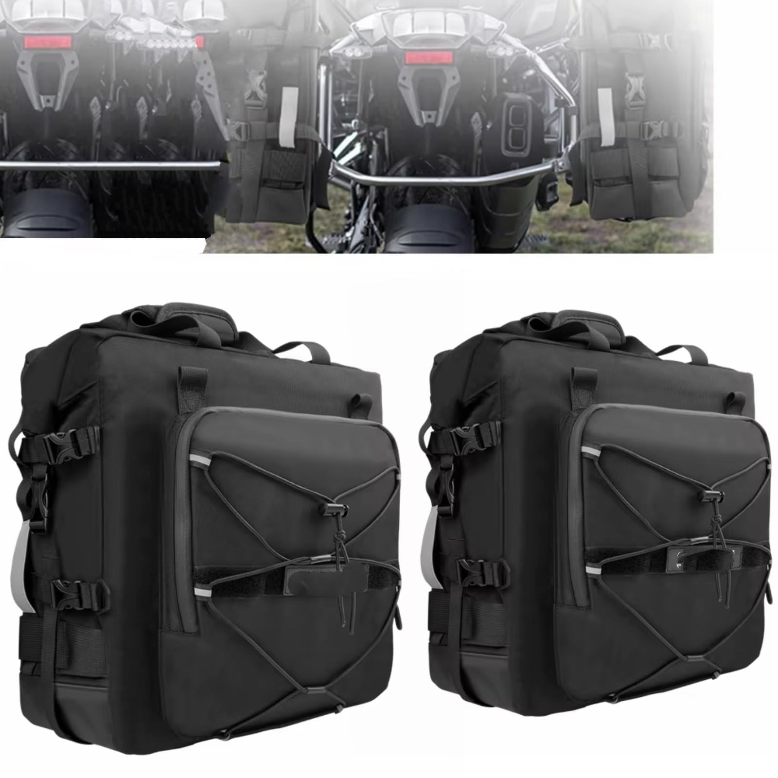 Universal Motorradtasche Satteltasche Seitliche Motorradtasche Wasserdicht Herausnehmbare Innentasche Gepäcktasche Zubehör Werkzeugtasche Aufbewahrungstaschen Motorrad Satteltasche
