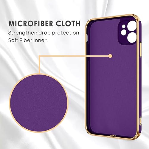 Miniatura 4 de Funda para iPhone 11, funda para iPhone 11, delgada funda protectora con soporte de anillo de goma suave, híbrida, a prueba de golpes, protección